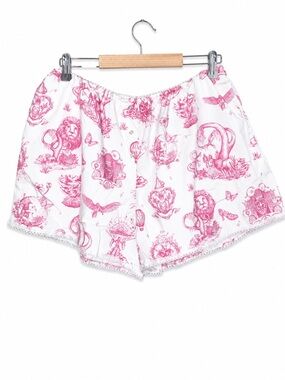 Lucked Katie Kime Pink Toile Lounge Shorts XXL